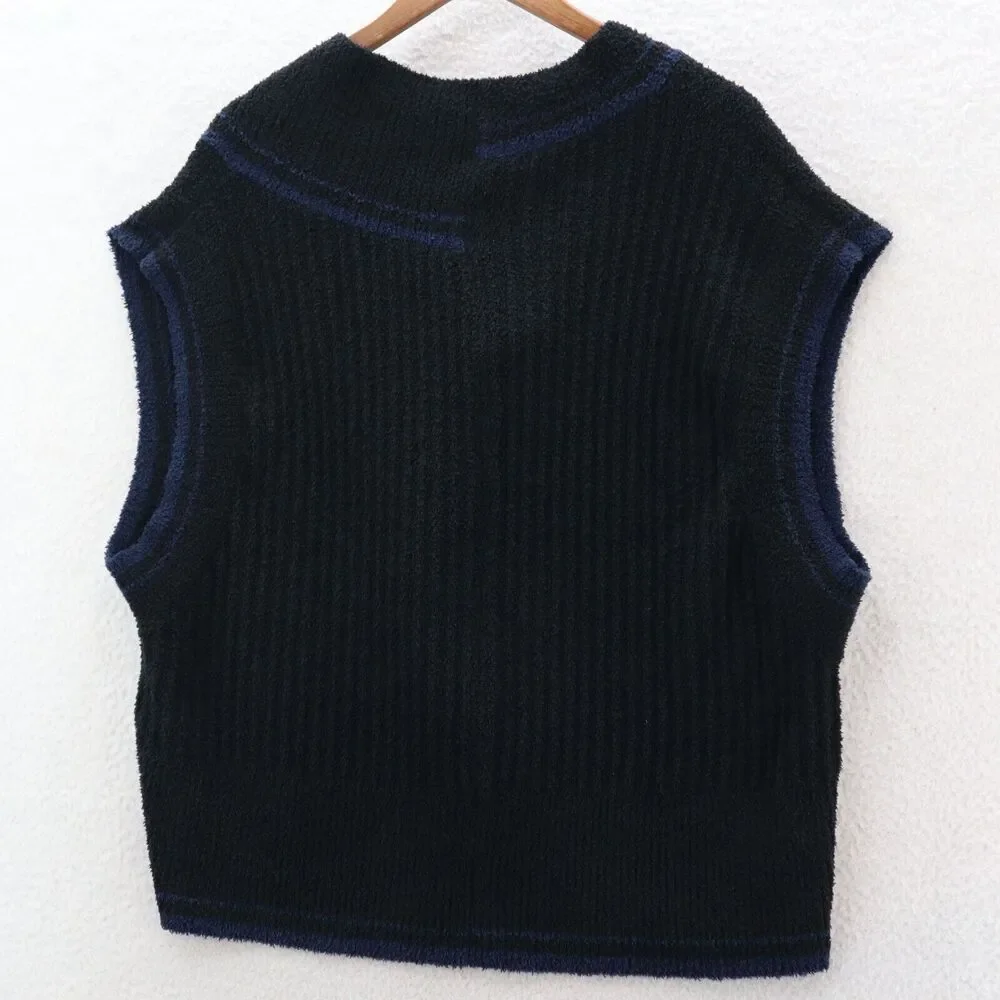 Nike FN1886-010 Sweater Vest Women's Small Black Sportswear Collection Knit - Picture 7 of 9